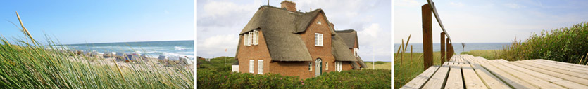 Rantum Hauptstrand / Haus Sander / Meeresblick vom Steg